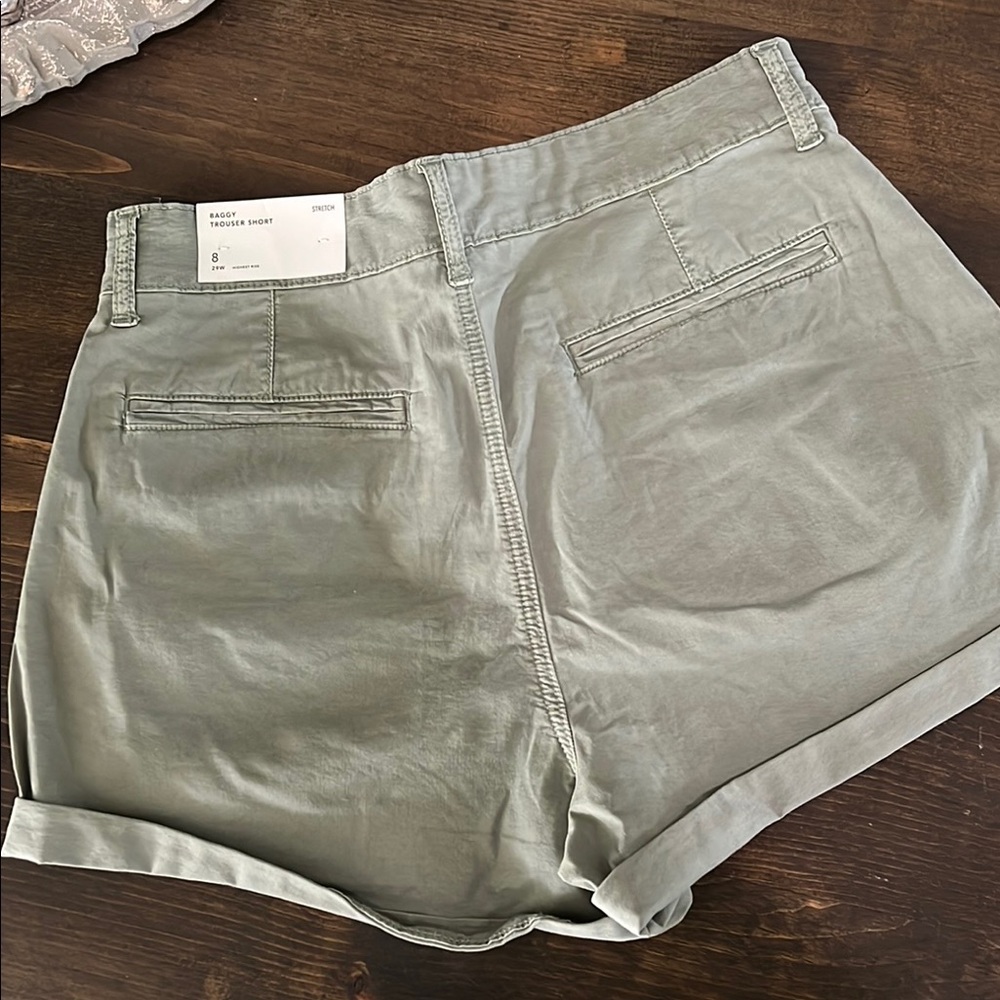 Women's Green Shorts - Picture 3 of 4